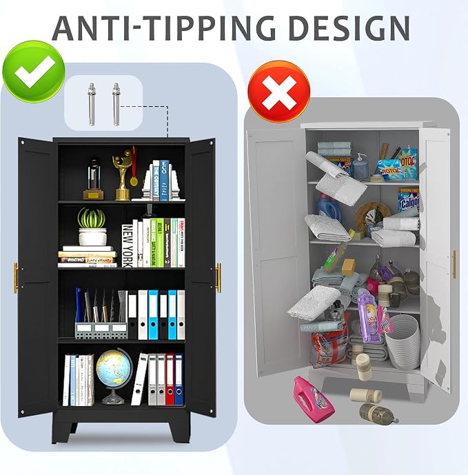 61.02" Kitchen Pantry Cabinet, Pantry Storage Cabinet - Image 7