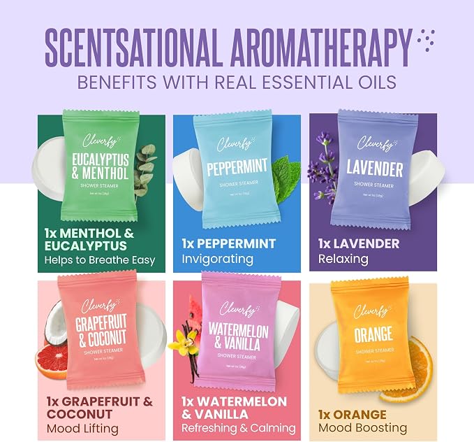 Cleverfy Shower Steamers Aromatherapy – Stocking Stuffers - Image 6