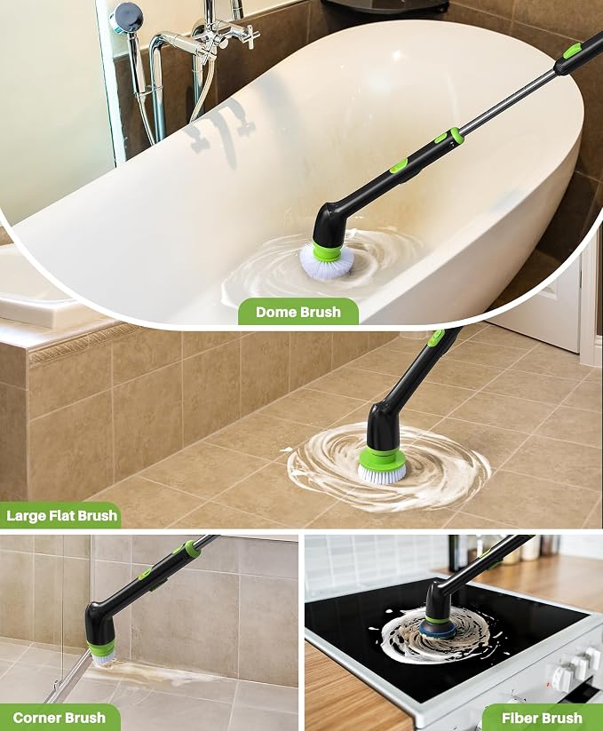 LyriFine Electric Spin Scrubber, 2024 New Full-Body IPX7 Waterproof Bathroom - Image 7