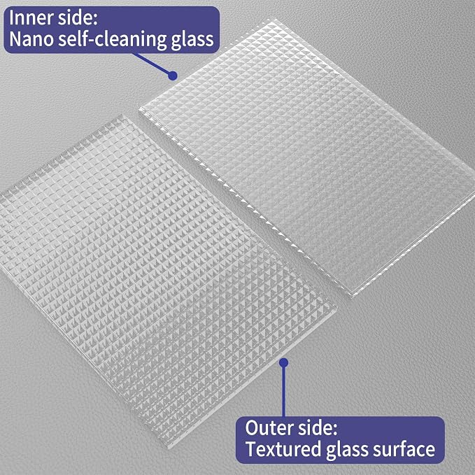 Dimaris Shower Door 34" X 78" Tempered Fluted Glass Framed Shower Screen Shower - Image 7