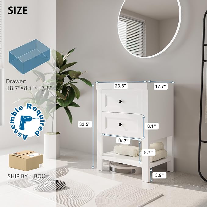 eclife 24" Bathroom Vanity - Image 3
