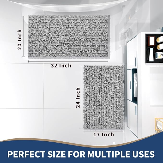 Yimobra Bathroom Rugs Sets 2 Piece - Image 2
