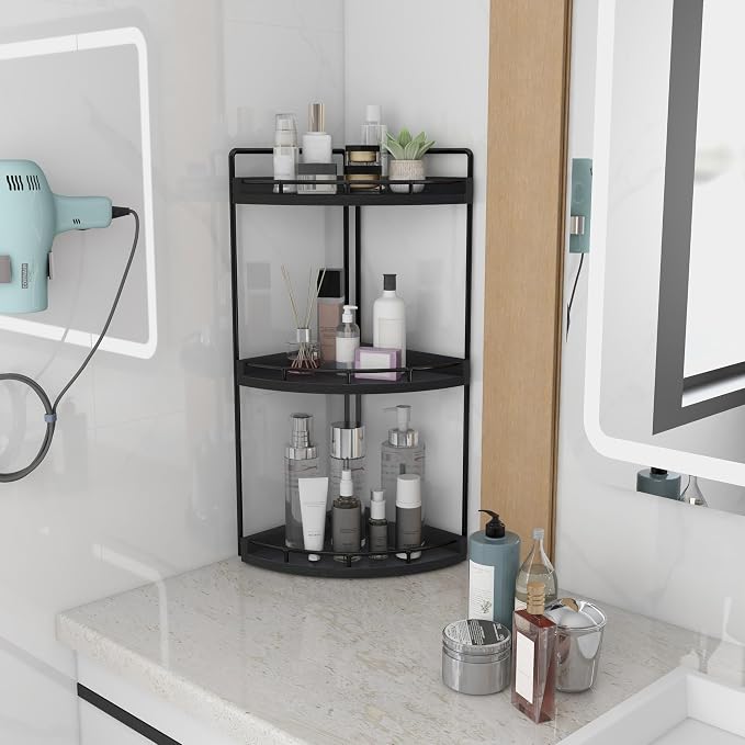 Dorhors 3-Tier Corner Bathroom Organizer Countertop - Image 2