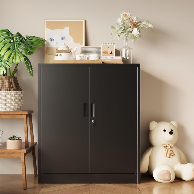 Metal Storage Cabinet, 36 Inch Tall Metal Storage Cabinet - Image 9