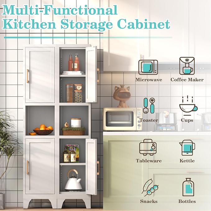 67" H Tall Bathroom Storage Cabinet - Image 5