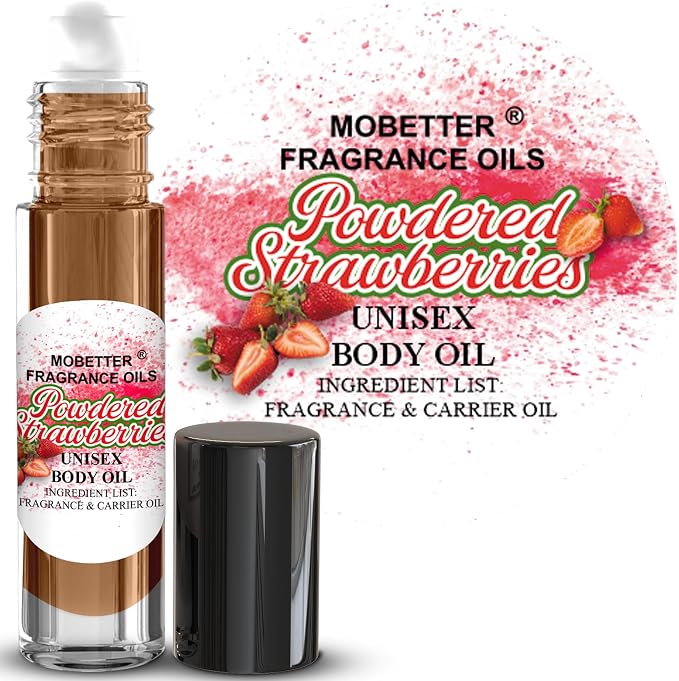 MOBETTER FRAGRANCE OILS Powdered Strawberries Fragrance Body Oil - Image 2