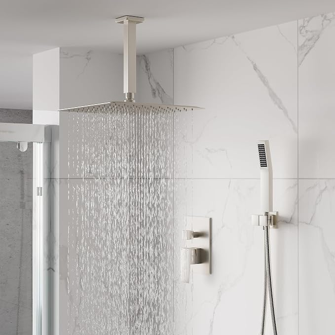 WELLFOR 12-In Ceiling Mount Shower System - Image 9