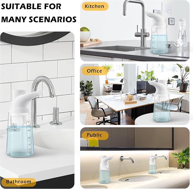 Adjustable Automatic Soap Dispenser Touchless, 4 Adjustable Levels，Battery - Image 6