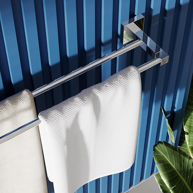 RUACQ Double Towel Bar, 24 Inch Bath Towel Rack - Image 3