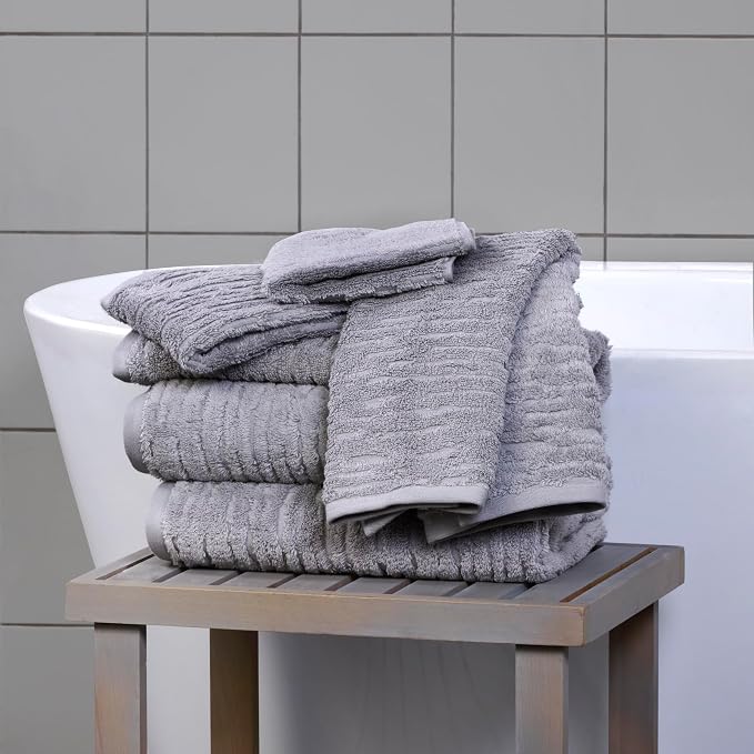 SKL Home CloudSoft Cotton Luxury Hand Towel 2pc Set - Image 5