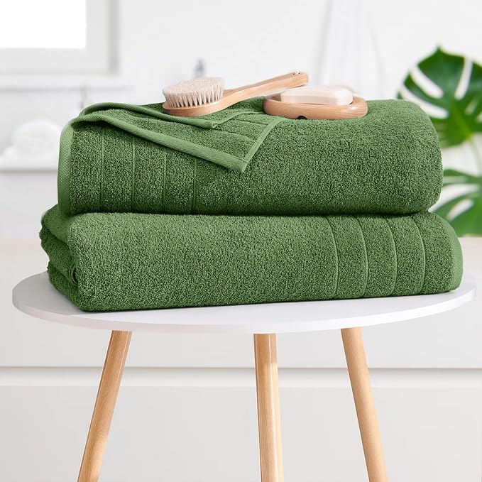 DAN River Extra Large Bath Towels Set of 4, 30 x 60 Inches - Image 7