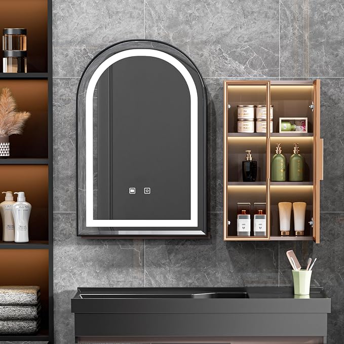 LED Bathroom Mirrors with Lights, 3 Colors Dimmable, Wall Mounted Lighted - Image 8