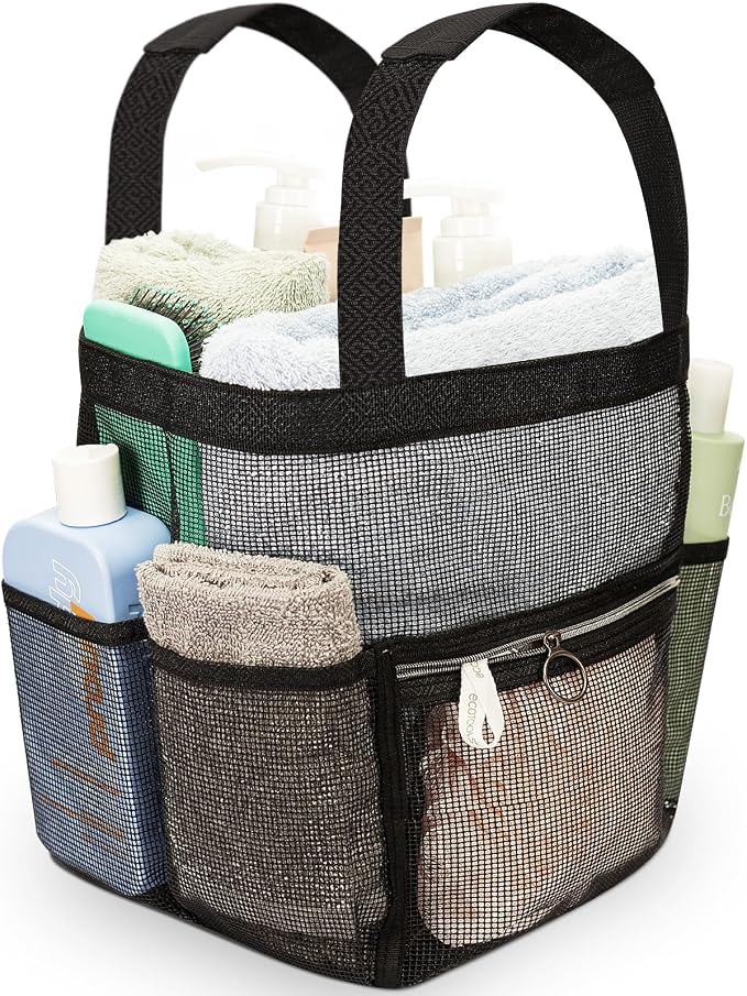 Mesh Shower Caddy Dorm, 7 Pockets & 1 by DVLifestyle