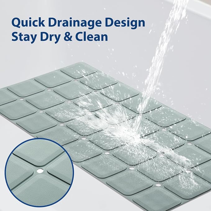 Silicone Bath Mat with Suction Cups – Non-Slip Foldable Bathtub & Shower Mat - Image 2