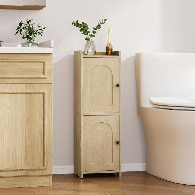 Bathroom Storage Cabinet, Corner Floor Cabinet - Image 3