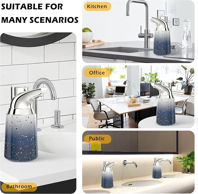 Adjustable Automatic Soap Dispenser Touchless, Ceramic Material，4 Adjustable - Image 6