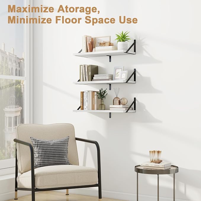 Fun Memories Floating Bookshelves, Decorative Wall Shelf - Image 4