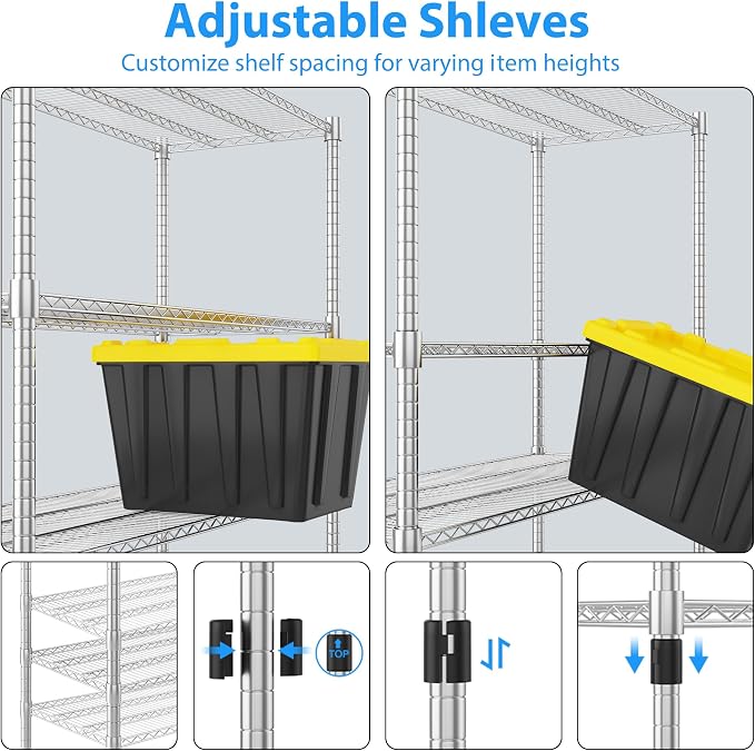 Homdox Heavy Duty Metal Shelves - Image 6