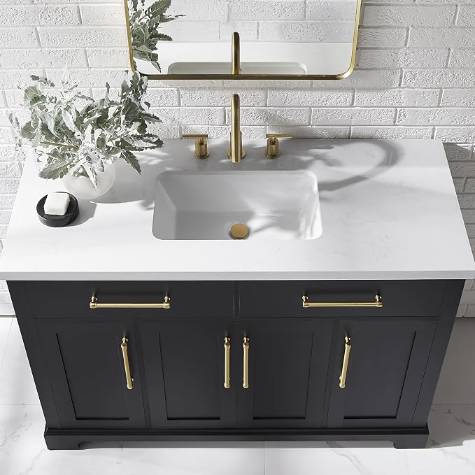 Clara Black 48-Inch Single Bathroom Vanity - Image 9
