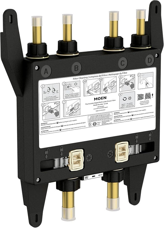 Moen Smart Shower 4-Outlet Digital Thermostatic Shower Valve by Moen