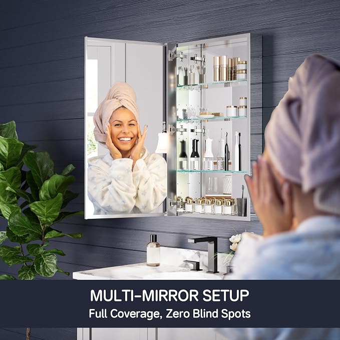 Medicine Cabinet 20" x 36", Bathroom Medicine Cabinet - Image 3