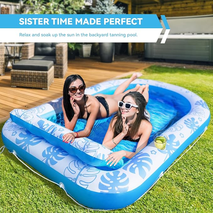 Inflatable Tanning Pool Lounger Float - Image 6