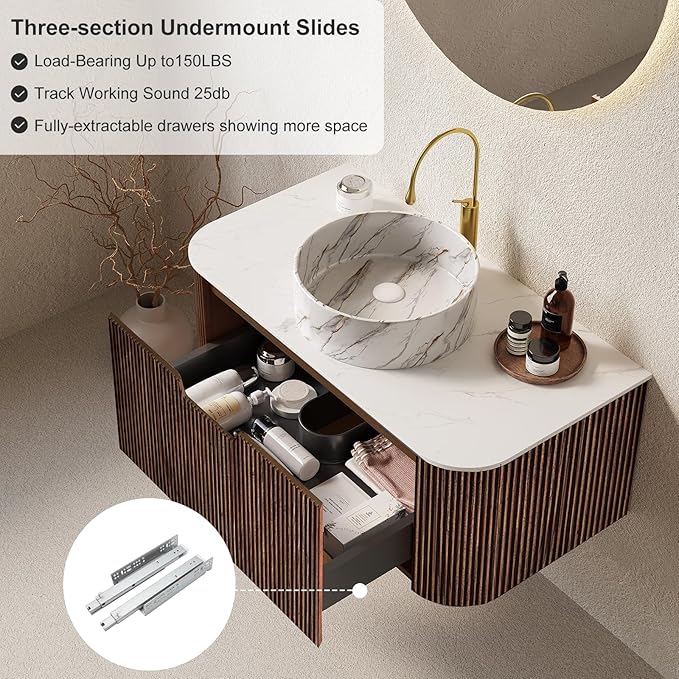 24" Floating Bathroom Vanity - Image 5
