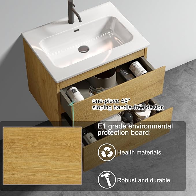 TIA Wall Mounted Floating Bathroom Vanity - Image 4