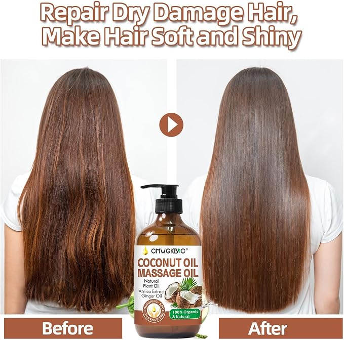 Coconut Oil Massage Oil for Massage Therapy- Relaxing Massage Oil, Carrier Oil - Image 4