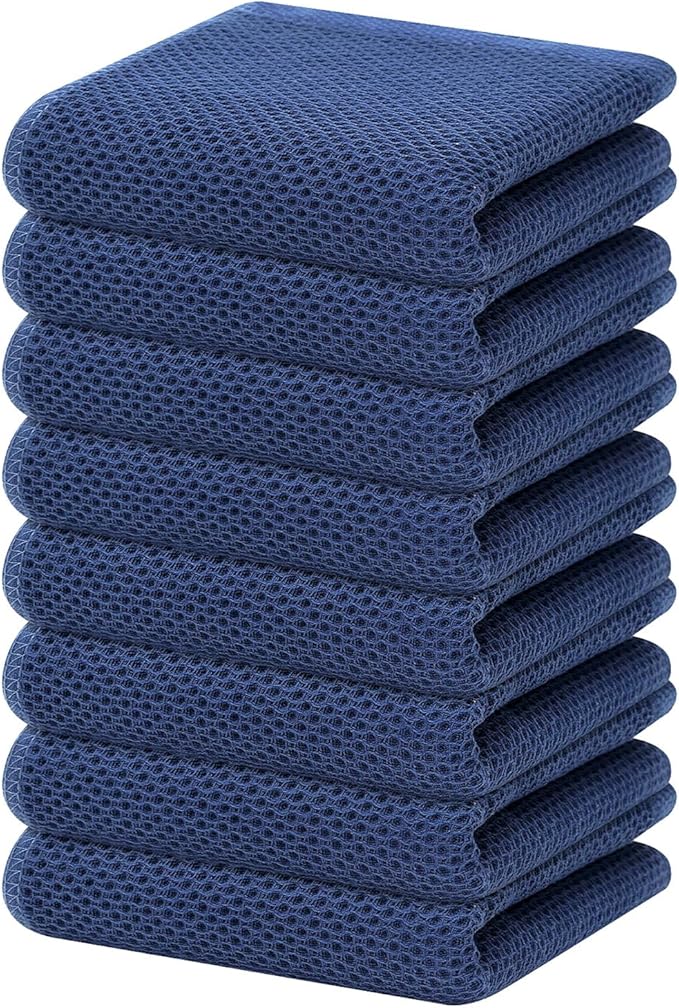 Homaxy 100% Cotton Waffle Weave Kitchen Dish Towels, Ultra Soft Absorbent Quick by Homaxy