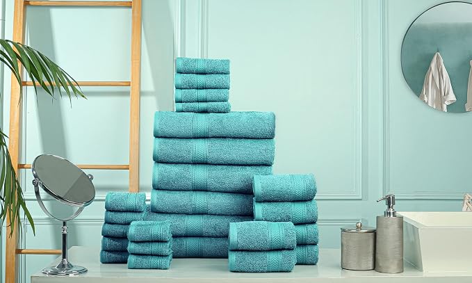 HILLFAIR 24 Piece Bath Towels Set - Image 6