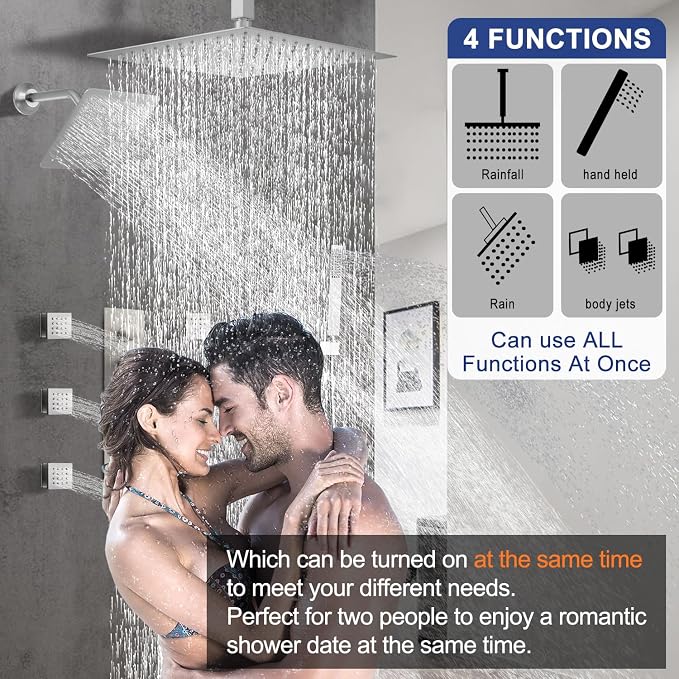 Thermostatic Shower System Dual Shower Heads - Image 2