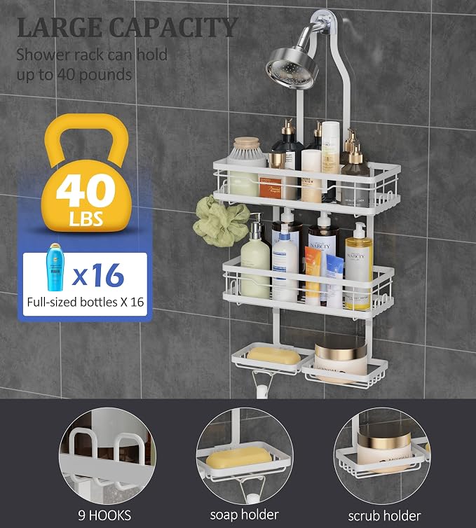 OMAIRA Shower Caddy Hanging - Image 5