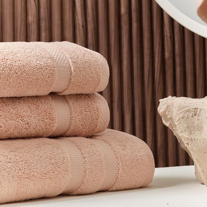 SOFE H&L | Olea Luxury Cotton Turkish Bath Towels Set of 4 Blush | Premium - Image 3