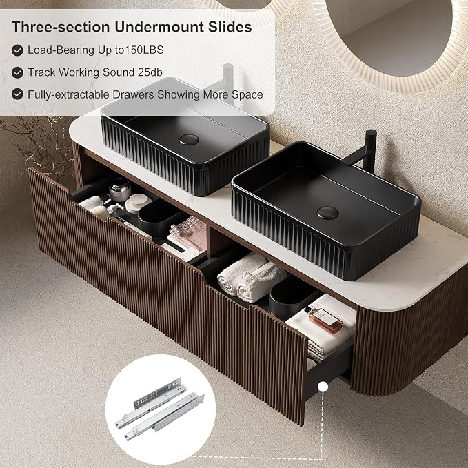 60" Floating Bathroom Vanity - Image 5