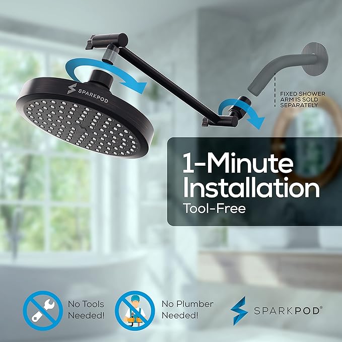 SparkPod Round Rain Shower Head - Image 6