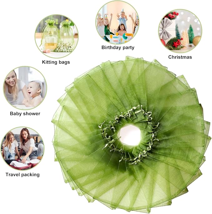 Hopttreely 100Pcs Organza Bags - Image 3