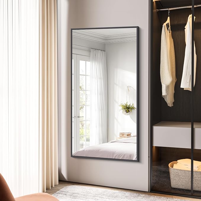 BONEWEI Bathroom Mirror, 30x60 inch Large Wall Mirror - Image 4