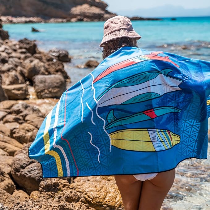 4Monster Microfiber Beach Towel Quick Dry, Super Absorbent Lightweight Travel - Image 6