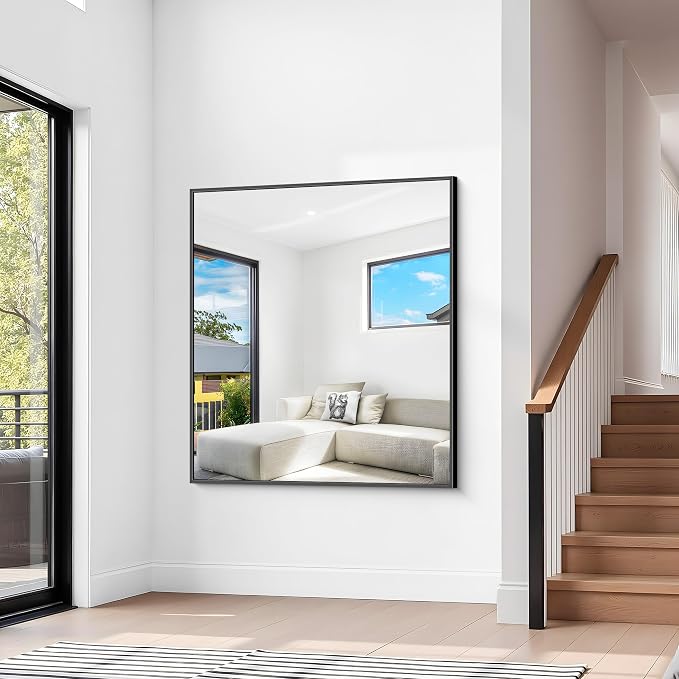 BONEWEI Bathroom Mirror, 36x40 inch Wall Mirror - Image 3