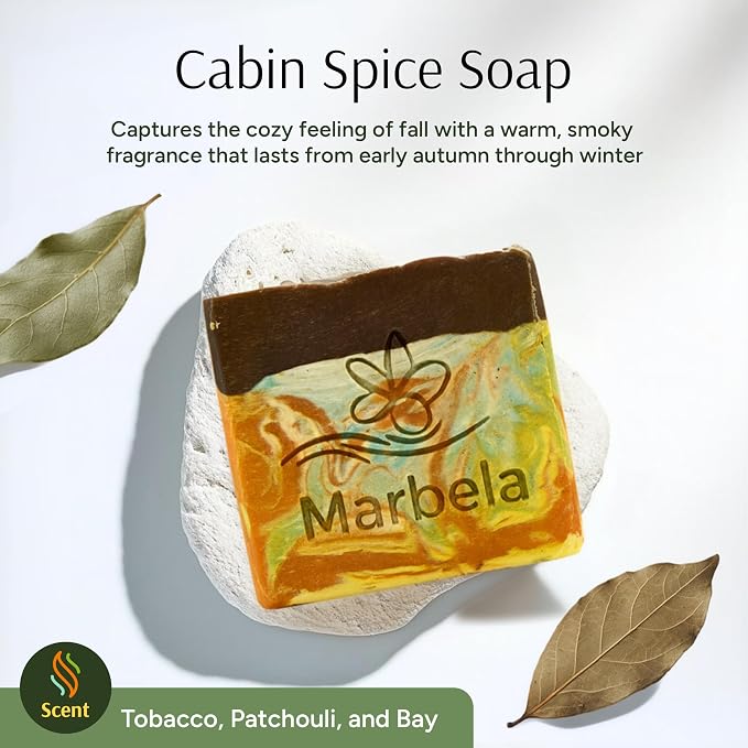 Marbela Cosmetics Cabin Spice Handmade Soap Bar - Image 2