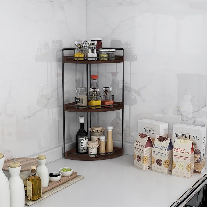 Dorhors 3-Tier Corner Bathroom Organizer Countertop - Image 5