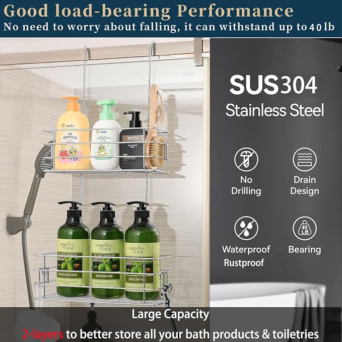 Hanging Shower Rack Shower Caddy - Image 2
