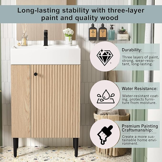 Merax 20 Inch Bathroom Vanity - Image 5
