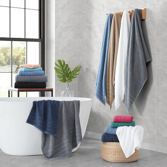 Casa Platino 100% Cotton Luxury Bathroom Towel Set - Image 7
