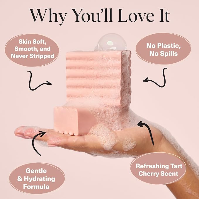 Kitsch Cleansing Tart Cherry Soap Bar - Image 5