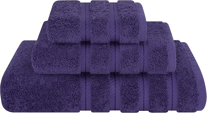 American Soft Linen Premium 3 Piece Towel Set, 1 Bath Towel 1 Hand Towel 1 by AmericanSoftLinen