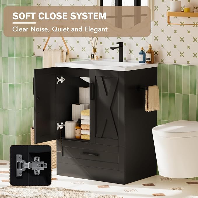 JUMMICO 24" Bathroom Vanity - Image 5