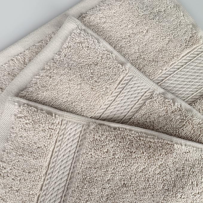 Superior Egyptian Cotton Pile 8 Piece Towel Set, Includes 2 Bath, 2 Hand - Image 7