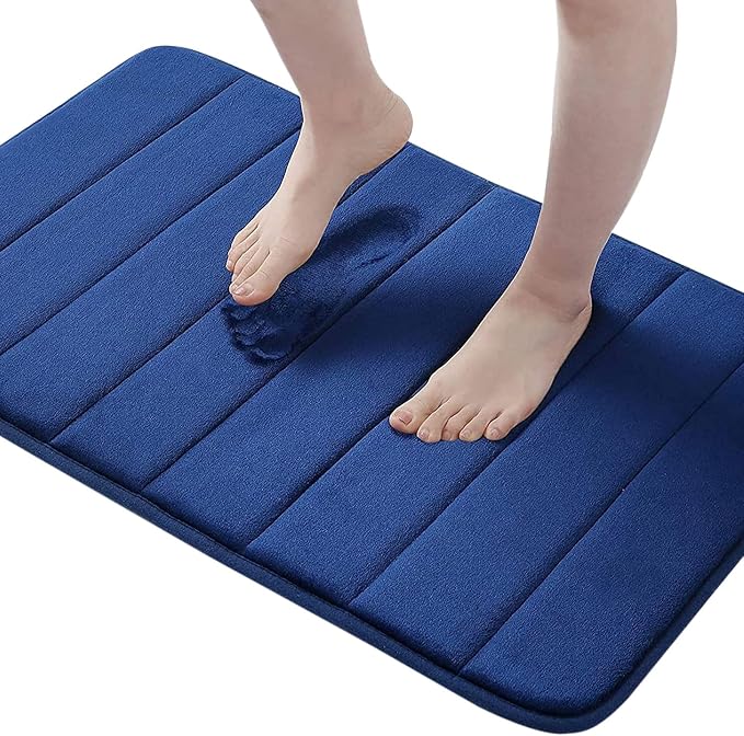 Buganda Memory Foam Bath Mat, Ultra Soft and Non-Slip Bathroom Rugs, Water by Buganda